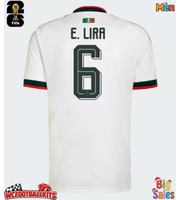 Mexico Erik Lira #6 Replica Away Stadium Shirt World Cup 2026 Short Sleeve